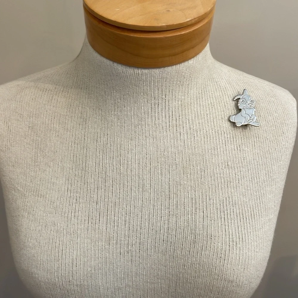 Vintage Thumper the Rabbit from Disney’s Bambi Movie - Silver-tone Pin
